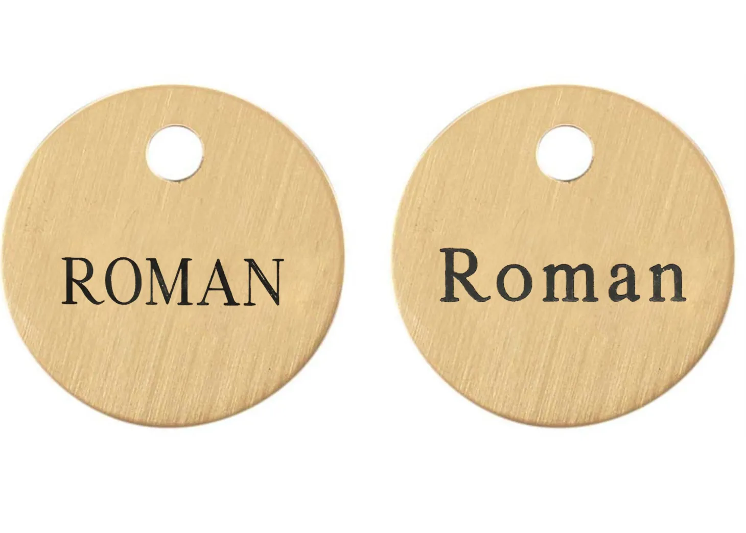 1'' Round Halter Tag