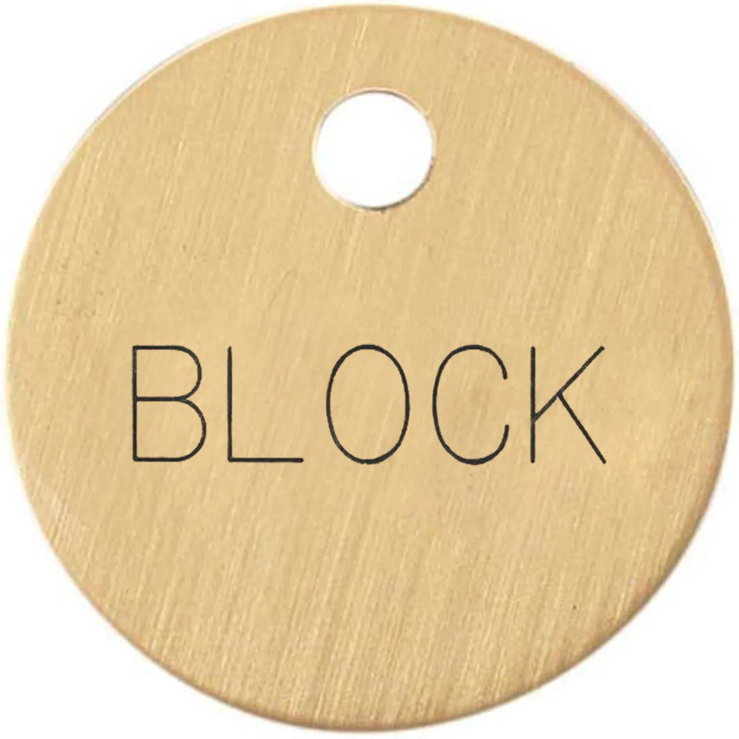 1'' Round Halter Tag