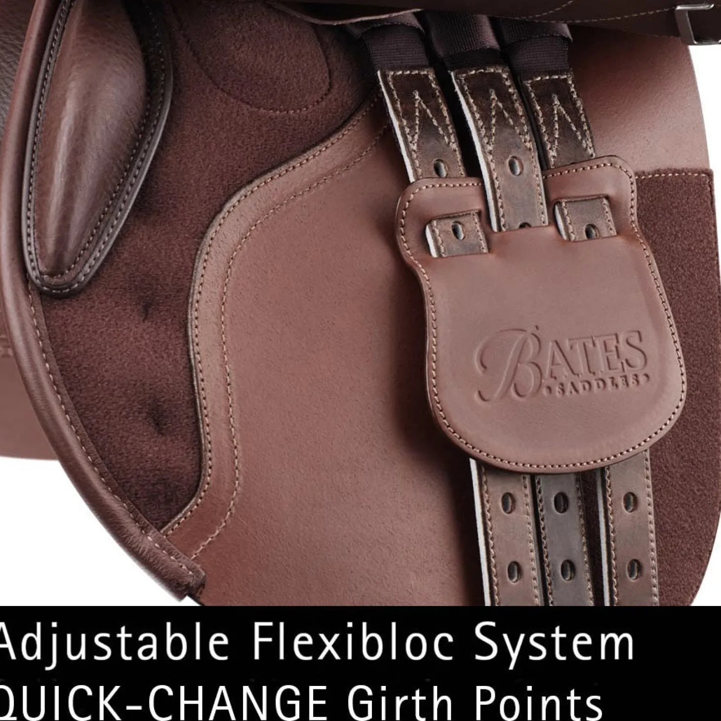 Bates Caprilli Close Contact+ Saddle in Luxe Leather with CAIR®