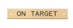 Brass Halter Nameplate - 3 lines
