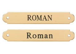 Fancy Halter Nameplate - 3 lines