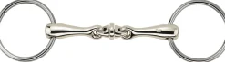 Herm Sprenger® WH Ultra Sensogan® Bradoon - 14mm mouth; 55mm rings