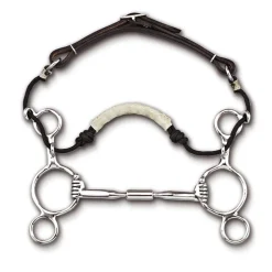 Myler® Stainless Steel 2-Ring Combination Bit Wide Barrel MB 02 Comfort Snaffle