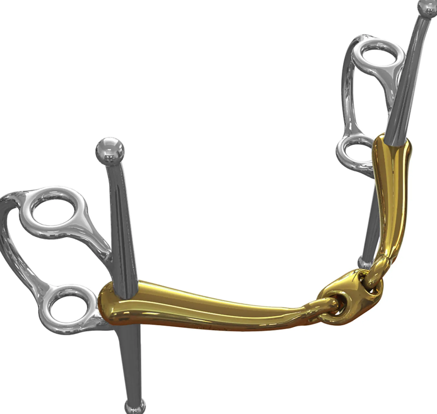 Neue Schule Tranz Angled Lozenge Nelson Running Lever Bit - 16 mm mouth