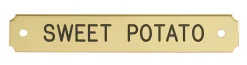 Notched Corner Bridle Nameplate