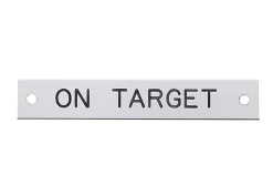 Notched Corner Halter Nameplate - 3 lines