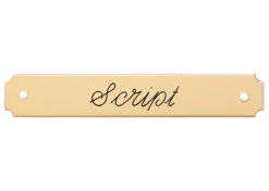 Notched Corner Saddle Nameplate