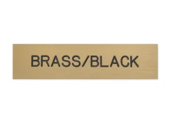 Plastic Stall Plate - 3 lines