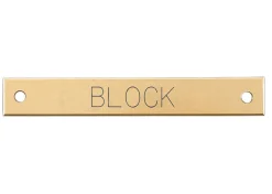 Small Beveled Edge Halter Nameplate
