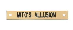 Small Rectangular Halter Nameplate